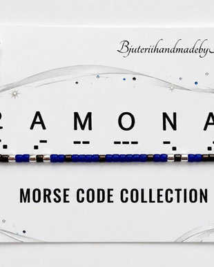 Bratara reglabila cod Morse RAMONA
