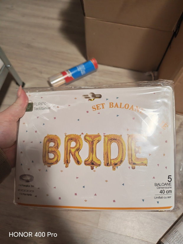 Baloane "Bride" Gold