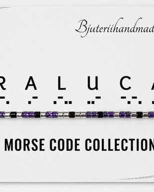 Bratara reglabila cod Morse RALUCA