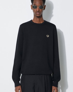 Fred Perry pulover de lână Classic Crew Neck Jumper