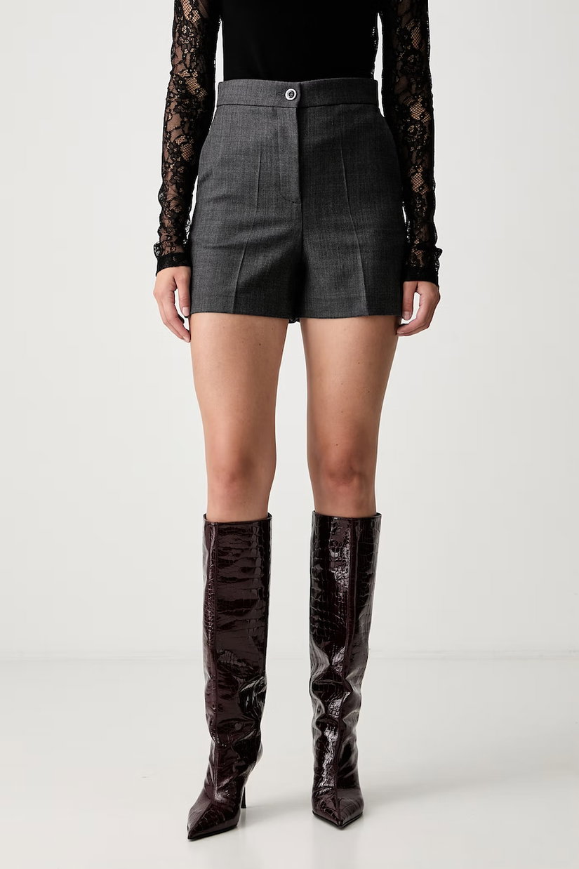 Pinko pantaloni scurți pentru femei cu amestec de lână