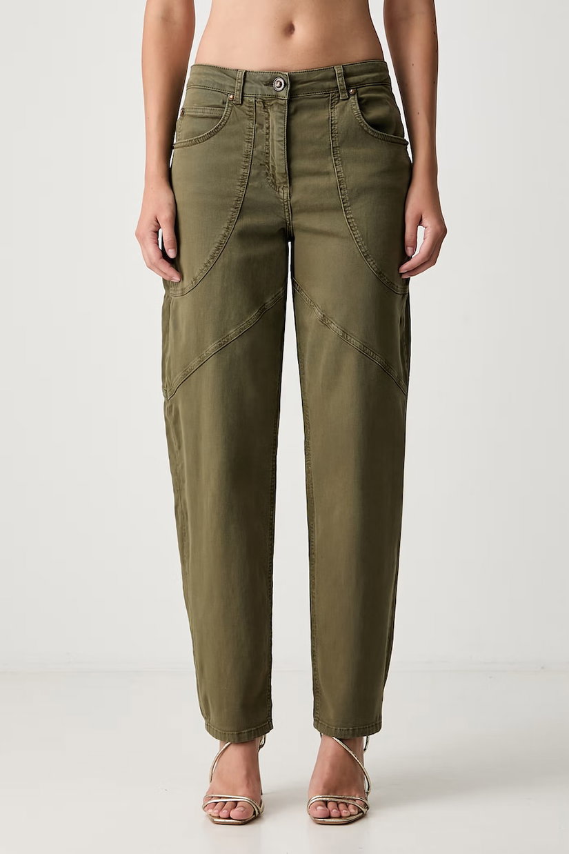 Liu Jo pantaloni baggy pentru femei din bumbac cu elastan