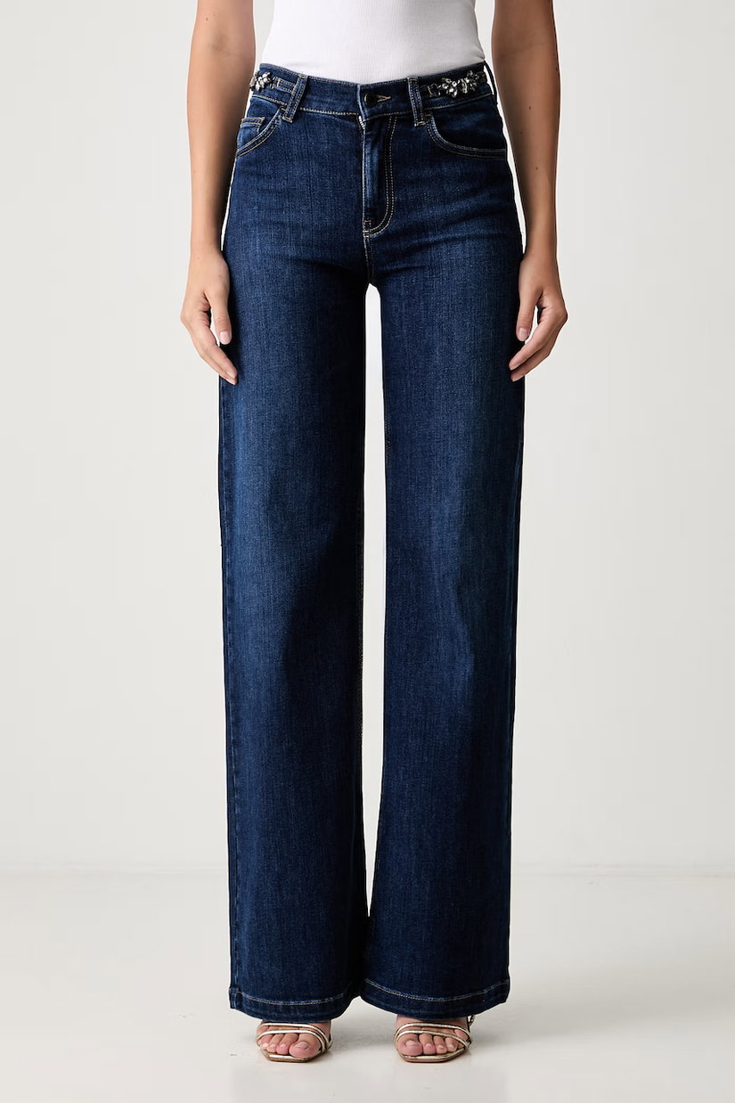Liu Jo blugi wide leg pentru femei
