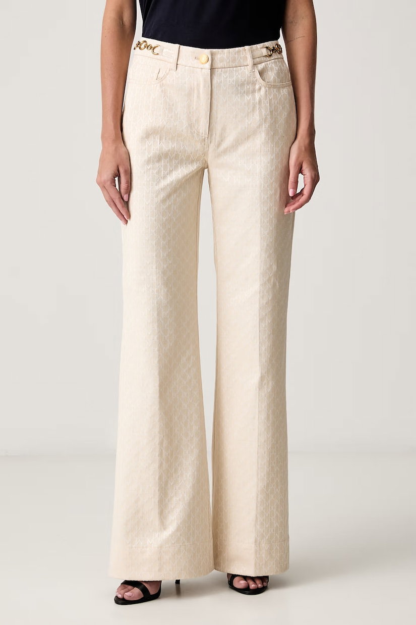 Marciano by Guess pantaloni pentru femei cu bumbac MILAD PALAZZO