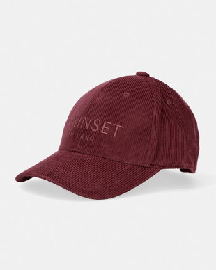 Twinset șapcă pentru femei catifea reiată
