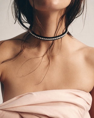 Cokier choker cu cristale