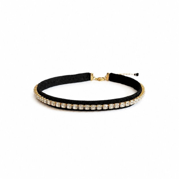 Cokier choker cu cristale