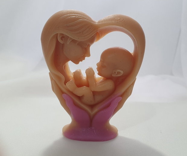 Mărturii botez-Mamă și bebeluș/Figurină din săpun