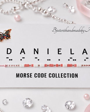 Bratara reglabila cod Morse DANIELA