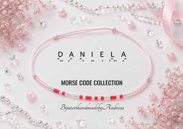 Bratara reglabila cod Morse DANIELA