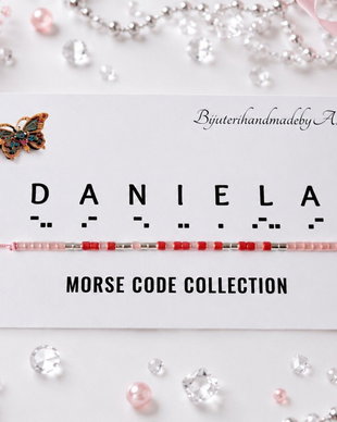 Bratara reglabila cod Morse DANIELA