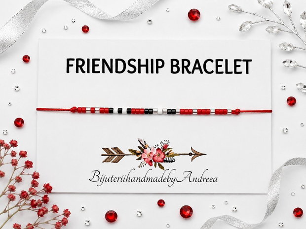 Friendship Bracelet Red