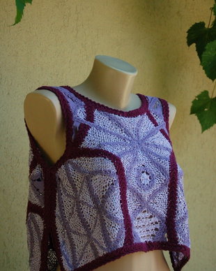 ~bluză.damă.mov~hand.made~unicat~