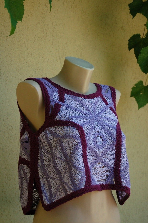 ~bluză.damă.mov~hand.made~unicat~