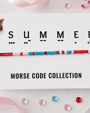Bratara reglabila cod Morse SUMMER