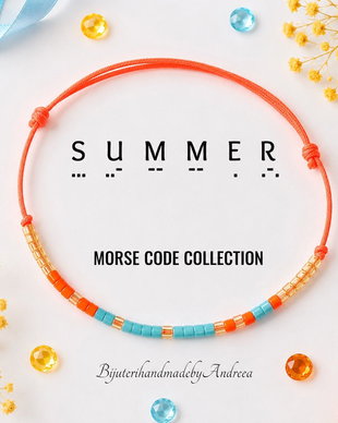 Bratara reglabila cod Morse SUMMER