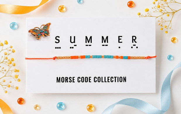 Bratara reglabila cod Morse SUMMER