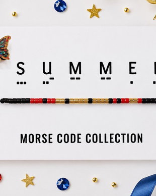 Bratara reglabila cod Morse SUMMER