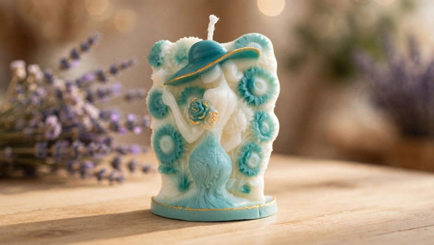 Lumânare decorativă handmade