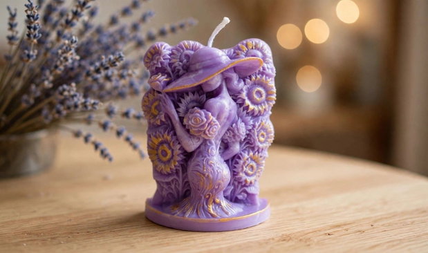 Lumânare decorativă handmade