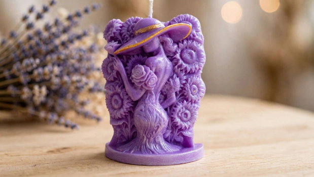 Lumânare decorativă handmade