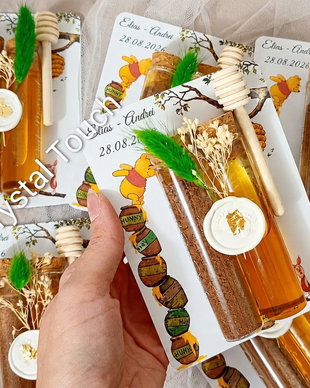 Mărturii cacao & miere pentru botez  personalizate
