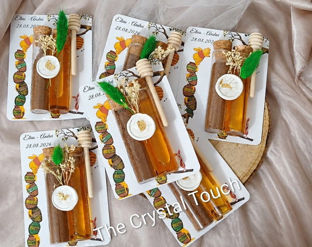 Mărturii cacao & miere pentru botez  personalizate