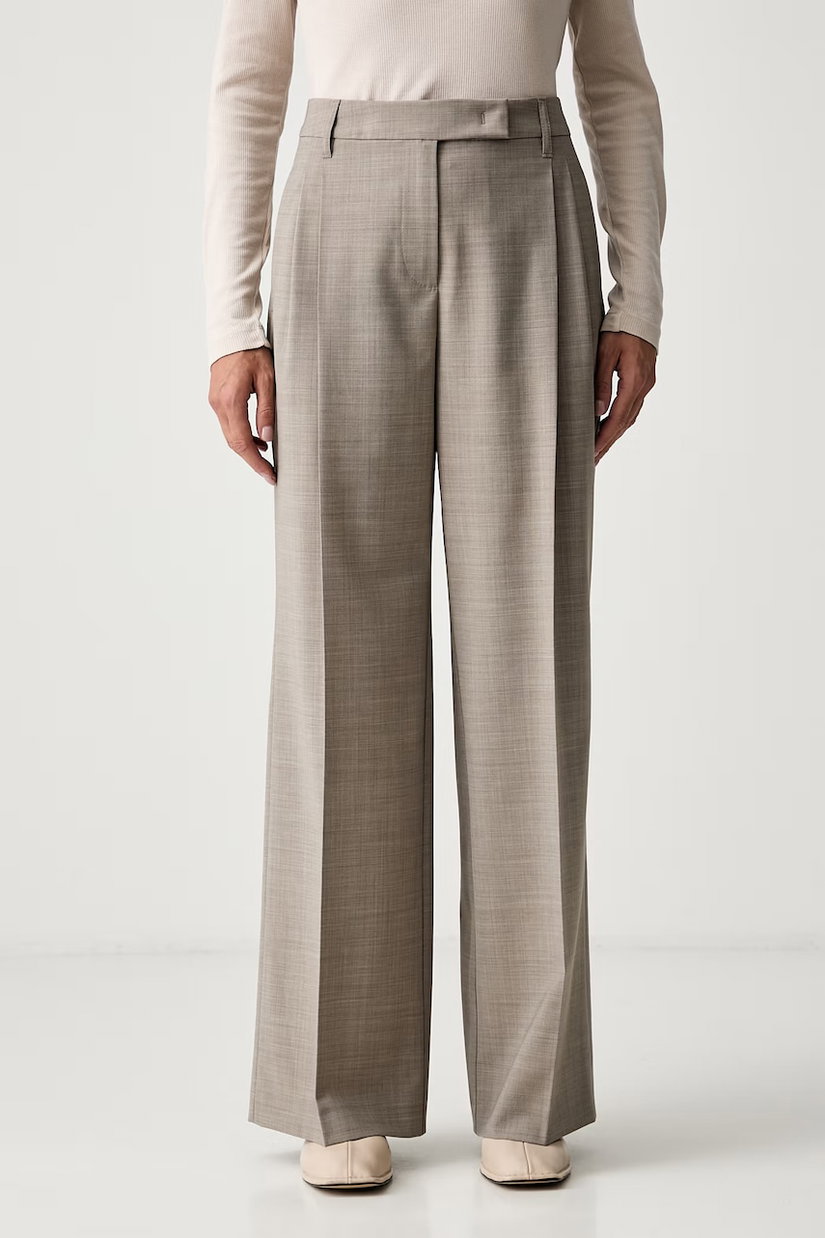 Marc O'Polo pantaloni pentru femei cu amestec de lână