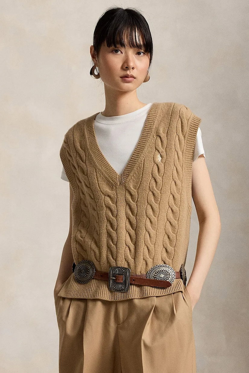 Polo Ralph Lauren vestă pentru femei din lână