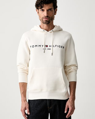 Tommy Hilfiger hanorac cu glugă pentru bărbați cu bumbac