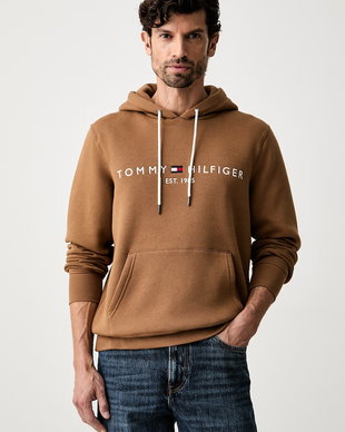 Tommy Hilfiger hanorac cu glugă pentru bărbați cu bumbac