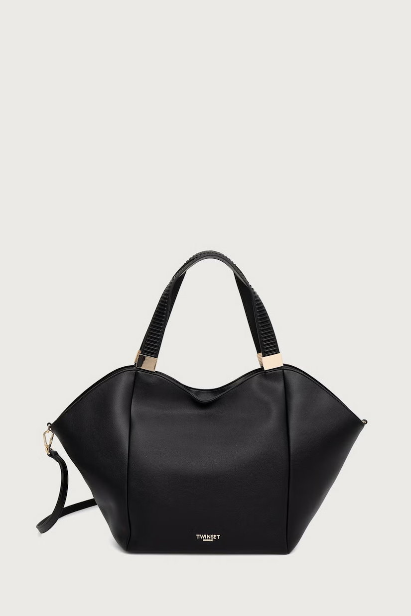 Twinset tote bag pentru femei cu imitație de piele