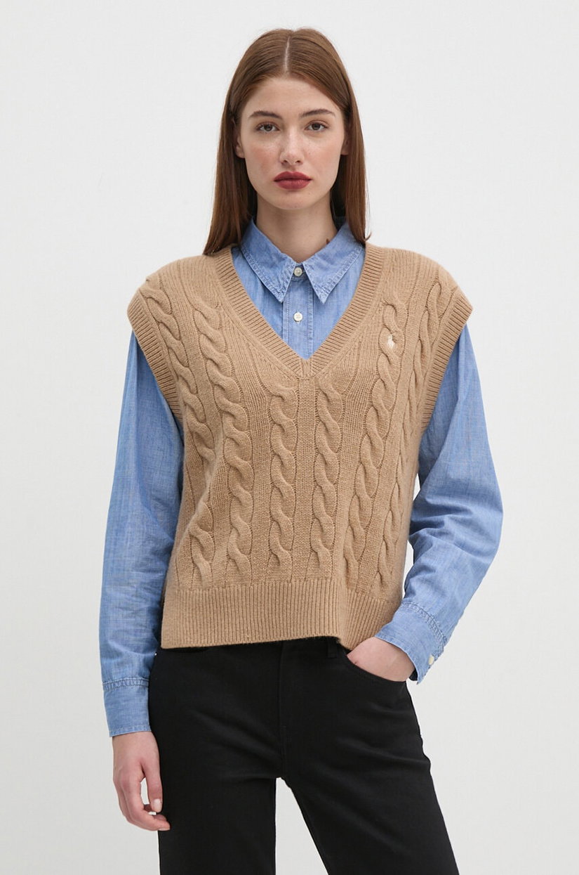 Polo Ralph Lauren vestă pentru femei din lână