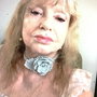 Choker crosetat cu floare si frunza