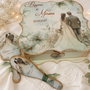 Cufar /trusou mireasa, model floral, siluete miri, vernil, antichizat, cadou miri