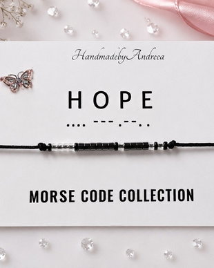 Bratara reglabila cod Morse HOPE