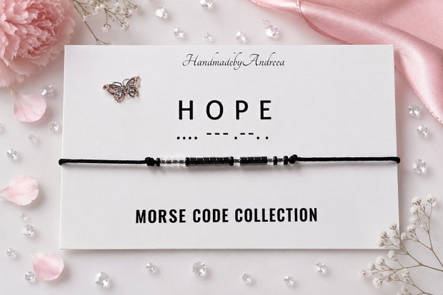 Bratara reglabila cod Morse HOPE