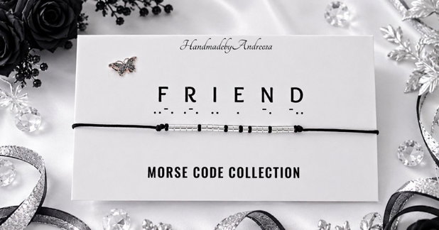 Bratara reglabila cod Morse FRIEND