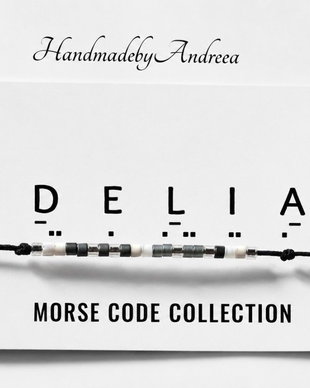 Bratara reglabila cod Morse DELIA