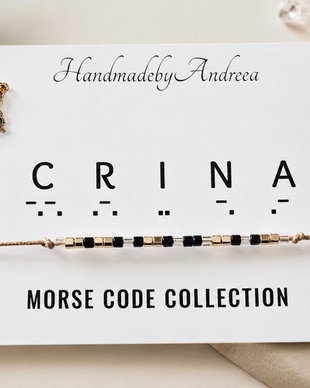 Bratara reglabila cod Morse CRINA