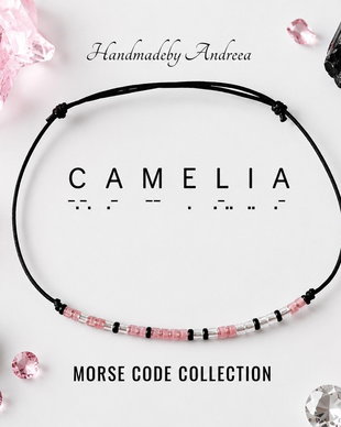 Bratara reglabila cod Morse CAMELIA