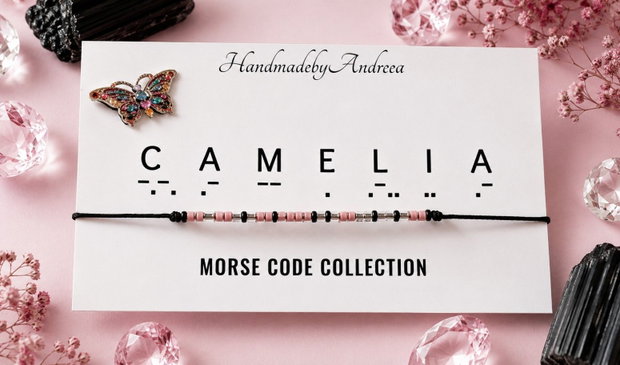 Bratara reglabila cod Morse CAMELIA