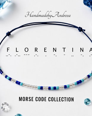 Bratara reglabila cod Morse FLORENTINA
