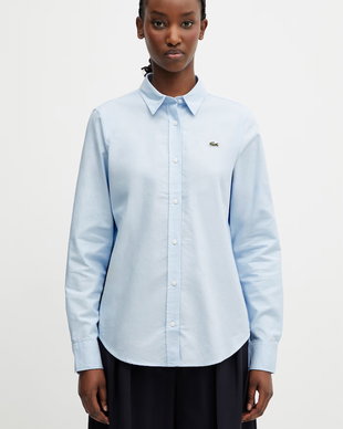 Lacoste cămașă oxford pentru femei, din bumbac