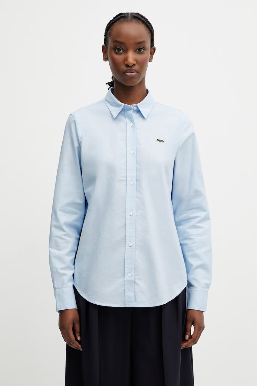 Lacoste cămașă oxford pentru femei, din bumbac