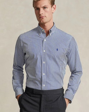 Polo Ralph Lauren cămașă pentru bărbați din bumbac cu elastan