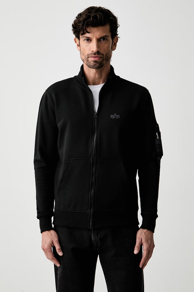 Alpha Industries hanorac cu fermoar pentru bărbați cu bumbac DTM Mid