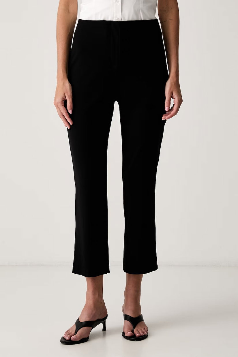 Le Privé pantaloni capri pentru femei din vâscoză YSEE CAPRI NOIR