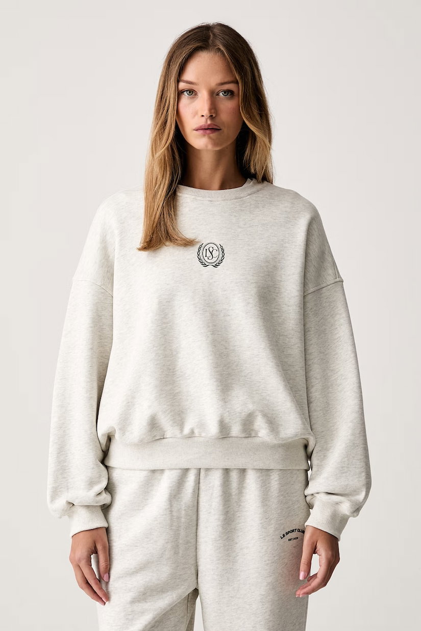 Le Privé hanorac pentru femei din bumbac VARSITY CREWNECK
