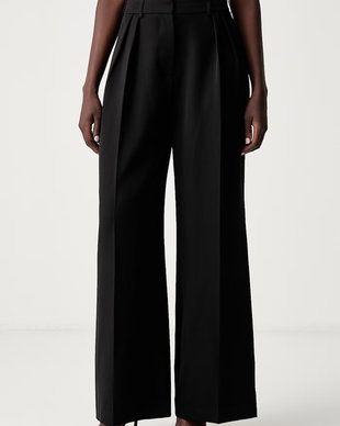 Le Privé pantaloni wide leg pentru femei VIOLA TROUSERS NOIR